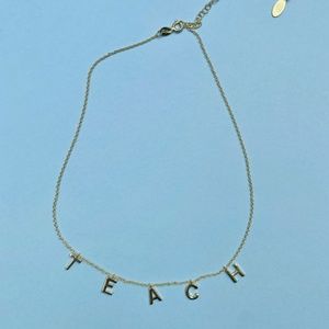 "TEACH" Letter Necklace